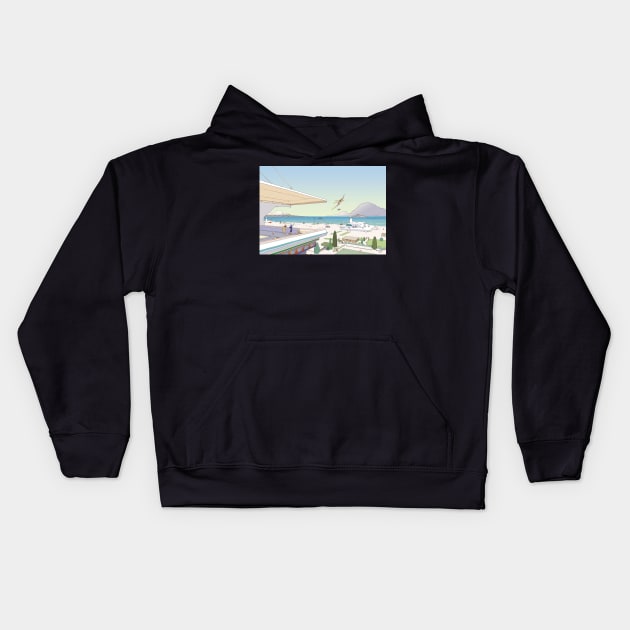 Voyage d’Hermès - Moebius - jean giraud Kids Hoodie by QualityArtFirst